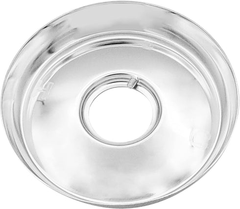 Large Shower Flange, 4-1/2 inch Outside Diameter, Replacement for Mixet Shower Escutcheon Flange, Polished Chrome Finish (9700.)...
