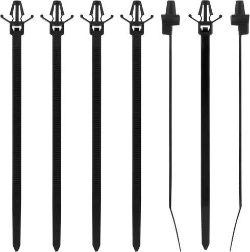 50 Pcs Black Nylon Push Mount Cable Zip Tie,120mm / 4.7Inch Arrow Push Mount Cable Ties, Multi-Purpose Self-locking Wire Wrap Strap...