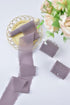 Joanlody Purple 4 Rolls Chiffon Ribbon Handmade Fringe Ribbon 1-3/4" x 6Yd for Wedding Invitations Bridal Bouquets Gifts Wrapping...