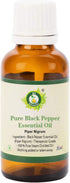 Black Pepper Essential Oil | Piper Nigrum | Black Pepper Oil | for Hair | for Massage | for Skin | 100% Pure Natural | Steam Distilled | Therapeut...
