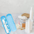 2 Pcs Electric Toothbrush Travel Case, Portable Travel Toothbrush Holder for Electric Toothbrush Set (Blue and Black)...