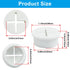 12Pcs 1 Inch Rubber Desk Grommet, Flexible Wire Cord Grommets, Silicone Cable Hole Cover for Office Desk Table Furniture Wall Organizer (White)...