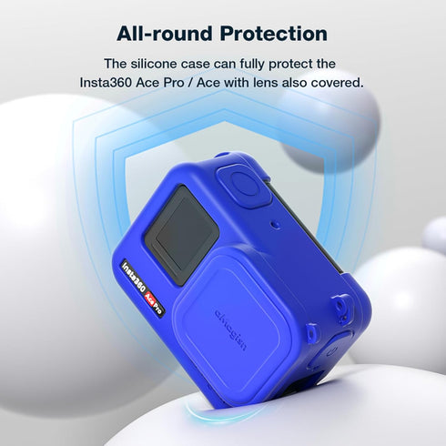 Silicone Cover Protective Case Compatible with Insta360 Ace Pro/Ace Single Case, Ace Pro/Ace Sports Camera Protective Case Accessories (Ace Pro - ...