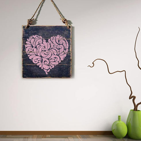 Heart Stencil for Painting DIY Decorative Stencil Paint Stencil Reusable Paint Stencil for Painting on Walls Furniture Crafts Wood Wall Home Decor...