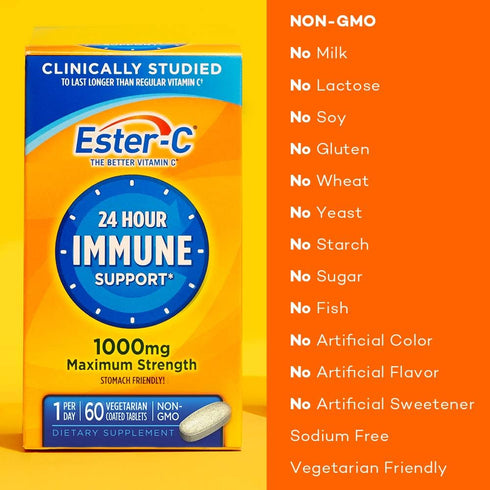 Ester-C® Vitamin C, 1,000 mg, 60 Coated Tablets...