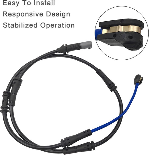 Front and Rear Brake Pad Wear Sensor 34356791958, 34356791962 for BMW 528I BMW 535D 535I 550I 2011-2015...