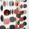 Decor365 Rose Gold Black Circle Garland Party Decoration Hanging Dots Streamer Banner Backdrop Birthday/Bday/Wedding/Anniversary/Bachelorette/Brid...