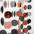Decor365 Rose Gold Black Circle Garland Party Decoration Hanging Dots Streamer Banner Backdrop Birthday/Bday/Wedding/Anniversary/Bachelorette/Brid...