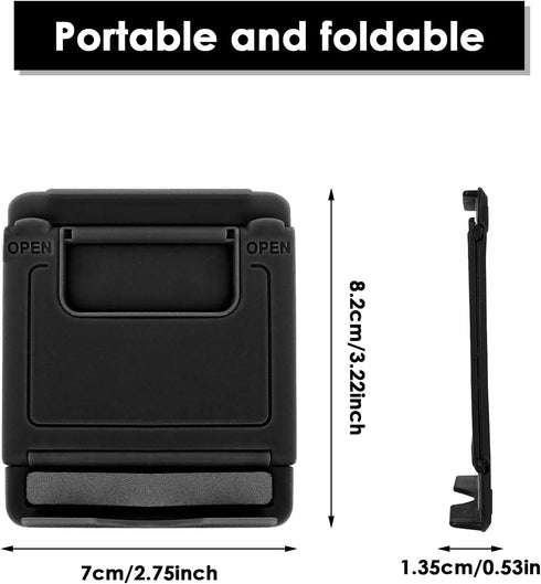 6Pcs Foldable Cell Phone Stand, Multi-Angle Pocket Phone Stand Portable Universal Desk Stand for All Mobile Smart Phone Tablet Display......