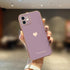 Teageo Compatible with iPhone 11 Case for Women Girl Cute Love-Heart Luxury Bling Plating Soft Back Cover Raised Full Camera Protection Bumper Sil...