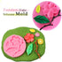 Rolin Roly Fondant Flower Mold Peach Leaves Molds 3D Silicone Mould Mini Cake Moulds for Cakes Decoration Accessories Candy Gumdrop DIY Making Cra...