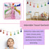 DrCor Llama Boho Pom Pom Garland - Precut Rainbow Macrame Banner Kit for Christmas Party, Nursery, Classroom, Playroom & Kids to Teens Room - Fade...