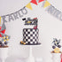 Marwey Race Car Birthday Cake Topper Happy Birthday Cake Decor Chequered Flag Themed Party Supplies Decorations(Doubled-Sided)...