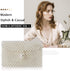 Luxury White Pearl Purses Shoulder Bag for Women Pearl Bag Crossbody Beaded Clutch Evening Bag (White Set1)...