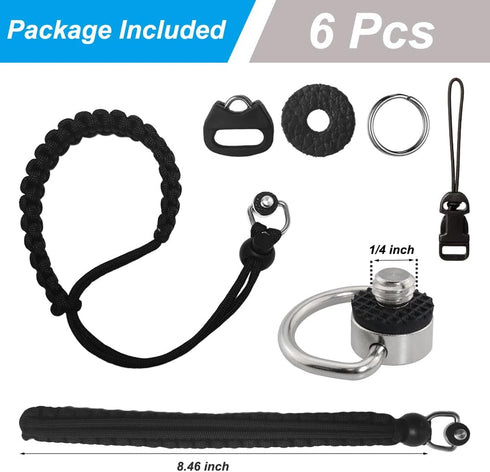 Camera Wrist Strap Adjustable Paracord Camera Hand Straps Lanyard with 1/4 Inch D Ring Screw for DSLR Camera Phone Gimbal Stabilizer Selfie Stick ...