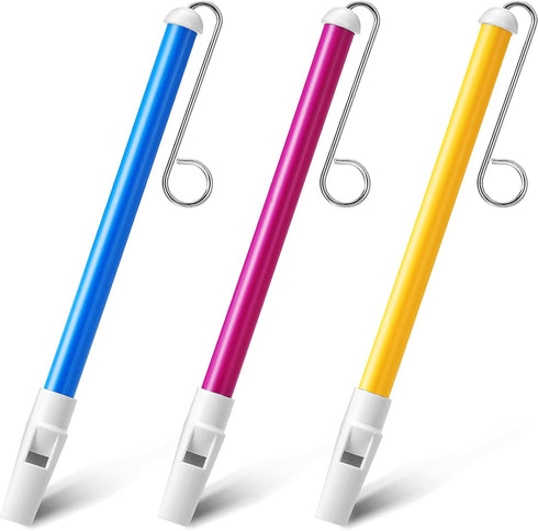 Boao 3 Pieces Slide Whistle, Slide Whistle Musical Instrument Toy for Parent-Child Games, Children's Speech and Oral Muscle Training, 10.5 Inch (B...