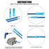 Glarks 100pcs 16-14 Gauge Fully Insulated Female/Male Spade Nylon Heat Shrink Waterproof Quick Disconnect Electrical Insulated Crimp Terminals Con...