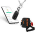 Geiomoo Silicone Case for Tile Pro 2022 Tracker, Soft Flexible Scratch Resistant Cover with Carabiner (2 Pack Red+Black)...