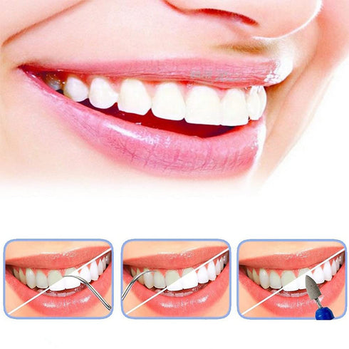 Portable dental picks, Teeth Stain Remover, Mini Travel Plaque and Tartar Remover with chain Mini Stain Eraser Dental Tooth cleaning tools, Interd...