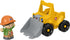 Little People Toddler Construction Toy Bulldozer Vehicle & Worker Figure for Pretend Play Ages 1+ Years...