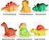 Light Up Bath Toys,6 Packs Floating Dinosaur Bathtub Toys for Toddlers,No Hole Baby Bath Toys for Kids,Great Birthday Christmas Easter for Boy and...