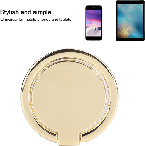 Phone Ring Holder, Mobile Phone Finger Ring Grip 360 Adjustable Metal Phone Holder Magnetic Car Mount for Mobile Phones and Tablets(Gold)...