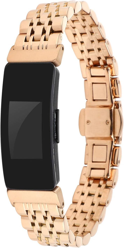 Chofit Metal Bracelet Compatible with Fitbit Inspire/Inspire HR/Inspire 2 Bands, Stainless Steel Replacement Strap Bangle Bracelet Wristband Acces...