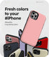 GOOSPERY for iPhone 12/12 Pro (2020) 6.1-Inch Card Holder Wallet Case, Protective Dual Layer Bumper Phone Back Cover with Hidden Mirror - Pink...