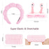 VELSCRUN 6 Pcs Pink Puffy Sponge Spa Headband Snail Cartoon Wristband Set, Spa Headbands for Wash Face, Makeup Headband, Facial Skincare Headbands...