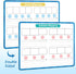 Phonemic Awareness Dry Erase Board,9" x 12" Double Sided Syllable Small Whiteboard,Speech Games, Letter Sound,Science Reading Manipulative,Prescho...