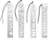 4 Pieces Metal Stencil Bookmark for Bullet Journal Stencils 5.5 x 1 Inch Stencil Template for DIY, Engraving, Painting, bullet journals supplies...