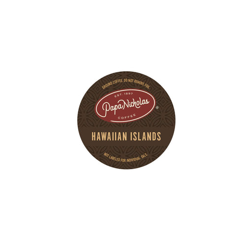 Papanicholas Coffee Single Serve Coffee Cups, Fits Keurig K Cup Brewers, Coffee Pods Hawaiian Islands Blend,12 Ounce...