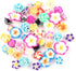 Assorted 50 Pack Tropical Flower Resin Charms Hawaiian Bali Plumeria Flatback Cabochons Flatback Plastic Beads for Miniature Fairy Garden Accessor...