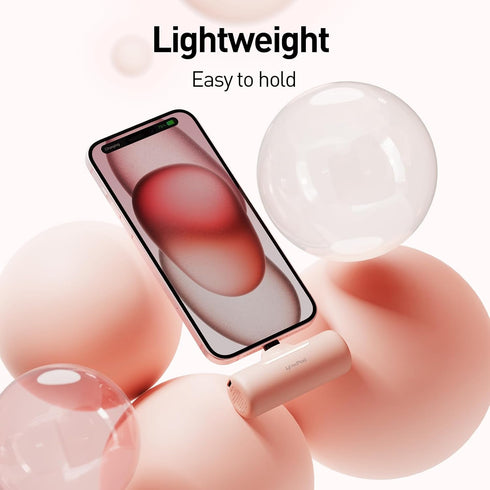 Portable Charger with Small Size,New Upgraded 15W 4500mAh Power Bank with Built-in USB-C Connector Compatible with iPhone 15/15 Plus/15 Pro/15 Pro...