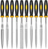 10 Pieces Mini Handheld Diamond Needle File Various Shape Raft Needle Rasper Metal Cutting Tool Glass Agate Jewelry Buffing Set(4X160mm)...