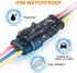 NAOEVO 3 Pin Connector Waterproof, 16 AWG 3 Wire Connectors, Automotive Electrical Connectors Male and Female Way With Heat Shrink Tubing for Car ...