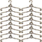 Gadpiparty Small Doll Cloth Hangers 24pcs Mini Clothes Hanger Little Hangers Metal Doll Dress Outfit Holders Wire Rack for Doll Clothes Gown Dress...