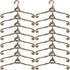 Gadpiparty Small Doll Cloth Hangers 24pcs Mini Clothes Hanger Little Hangers Metal Doll Dress Outfit Holders Wire Rack for Doll Clothes Gown Dress...