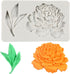 Peony Flower and Leaves Silicone Fondant Mold for Cake Decoration Chocolate Cupcake Topper Candy Sugar Craft Polymer Clay Gum Paste...
