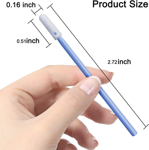 Wellgler's 200pcs Foam Swabs,for Makeup,Gun Cleaning or Pets Care,multi-role Cleaning Swabs KM742 (Blue)...