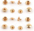 PECMER 50 Sets Snap Fasteners Kit 10mm Metal Snap Buttons Kit Leather Fasteners for Craft Sewing Clothes Leather Bracelets Belt Jackets Bags -200 ...