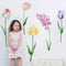 Runtoo Large Flower Wall Decals Tulip Floral Wall Art Stickers Bedroom Living Room Kids Baby Nursery Home Decor...