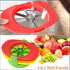 Fruit Cutter Slicer, 4 in 1 Apple Slicer with Vegetable Peeler & Cleaning Brush Mango Cutter Corer Remover Tomato Wedges Stainless Steel Heavy Dut...