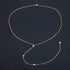 Wedding Crystal Backdrop Necklace Gold CZ Y Lariat Necklace Chain Long Rhinestone Y Necklace Bridal Back Necklace Body Jewelry for Women (Gold B)...