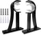 KOLAKO Curtain Rod Brackets, Heavy Duty Black Curtain Rods Holders Hook Hangers for Wall Drapery Rod Bracket Support 1 Inch Rods, 2 Pack...