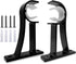 KOLAKO Curtain Rod Brackets, Heavy Duty Black Curtain Rods Holders Hook Hangers for Wall Drapery Rod Bracket Support 1 Inch Rods, 2 Pack...