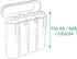 4 Pack AA/AAA / CR123A Black Battery Holder Storage Cases...