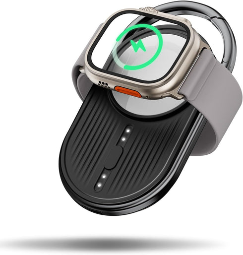 Portbale Charger for Apple Watch -YoFew Wireless Magnetic iWatch Charger 1200mAh Power Bank Travel Keychain Accessories for Apple Watch Series 9/8...