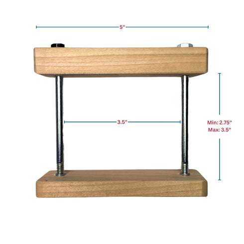 Cardinal Gates SC Square Clamp for Safety Gates - No Hole Baby Gate Banister Adapter - Wooden Baby Gate Mounting Kit - Made in The USA - 1 Pack...
