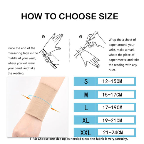 Wrist Compression Sleeve, Wrist Sleeve Support Wrist Bands for Tendonitis, Arthritis, Sprains Pain Relief, Elastic Carpal Tunnel Wrist Protector f...